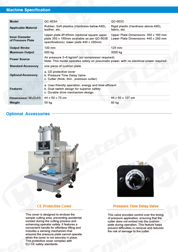 Pneumatic Specimen Punch